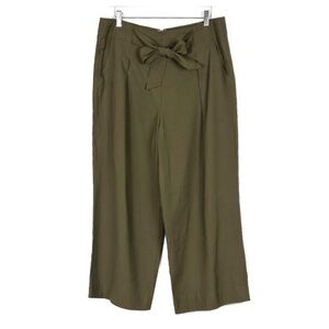 Madewell Mitford Wide Leg Tie Front High Rise Pants Size 12 EUC